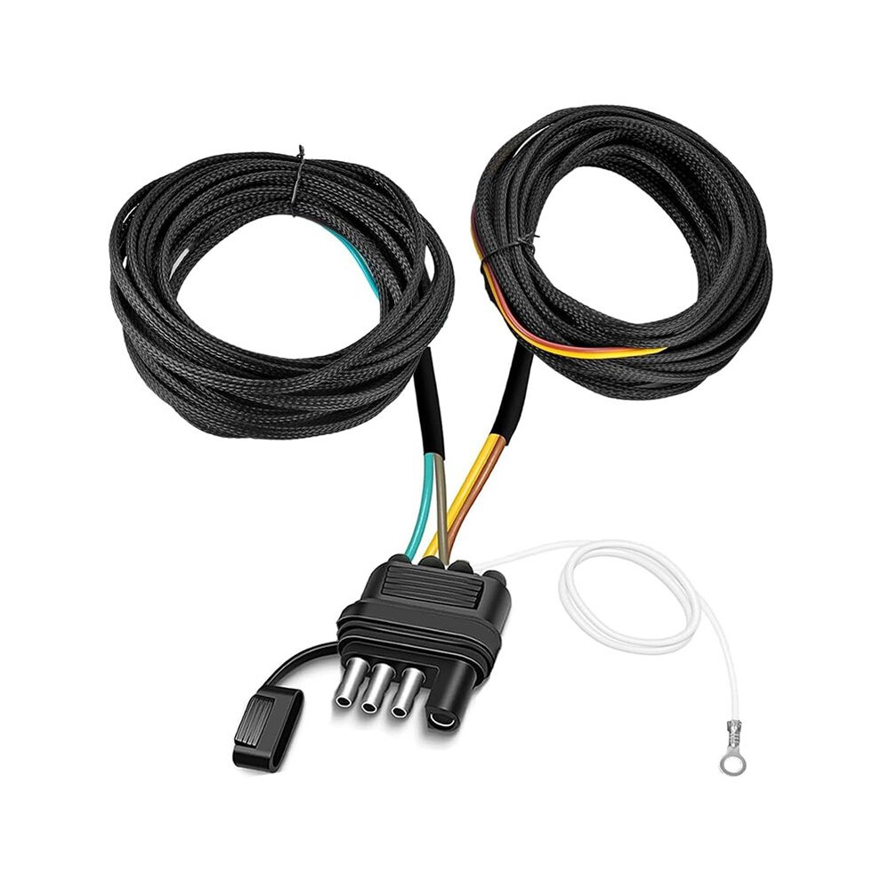 26Ft Trailer Wiring Harness Kit, 4 Pin 5 Wire Trailer Wiring Harness, Boat Trailer Wiring Harness,Flat Trailer Connector 4712553207435