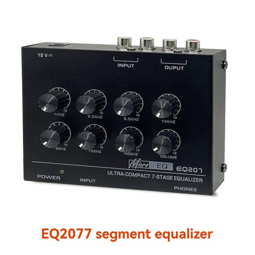 Preamp EQ207 7 Band Equalizers Sound Modifiers DC12V Power Input Audio Mixer EU Plug 2