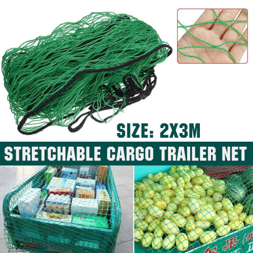 2X3Meter Heavy Duty Stretchable Cargo Trailer Net Rear Cargo Trunk Storage Organizer Luggage Net Holder Auto Accessory 2