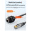 IP68 Waterproof M20 RJ45 Shielded CAT6A Female Panel Mount Socket Network Ethernet Adapter Extension Cable Without Cable 3
