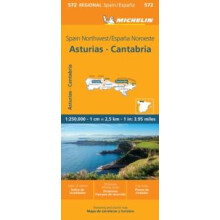 Asturias Cantabria Michelin Regional Map 572 by Michelin Other Book