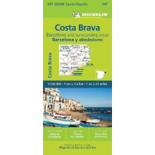 Barcelona y Alrededores Costa Brava Zoom Map 147 by Michelin Other Boo