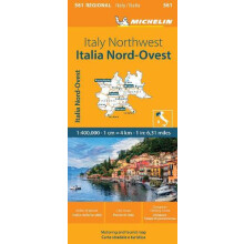 Italy Northwest Michelin Regional Map 561 by Michelin Other Book