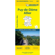 PuydeDome Allier Michelin Local Map 326 by Michelin Other Book