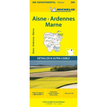 Aisne Ardennes Marne Michelin Local Map 306 by Michelin Other Book