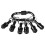 Bit Holder 1/4 Inch Hex Screwdriver Bits Holder Extension Bar Keychain Screw Adapter Drill Drill Bits Holder Black 1