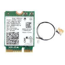 9560NGW WLAN-Karte + Antenne 1730Mbps Wireless AC 9560 Dual Band 2.4G+5G BT 5.0 802.11Ac M.2 CNVI 9560NGW Wireless Adapter