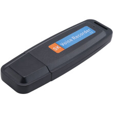 PrzenośNy Akumulator U-Disk USB Cyfrowy Dyktafon Dyktafon Aktywowany Rejestrator - Czarny