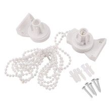 Roller Blind Fittings Kit, Roller Blinds Brackets with Beaded Chain, Curtain Roller Accessories for Windows Replacement