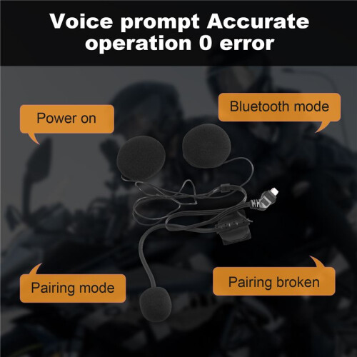 Motorhelm  Headset Microfoon Speaker Headset Accessoires voor Halve Helm