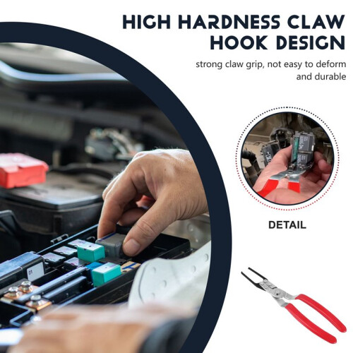 Auto Relay Puller,Auto Relay Disassembly Removal Pliers Auto Fuse Puller Pliers Universal Auto Vehicle Welding Tool 2