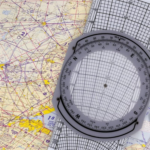 E6B Flight Computer Aviation Plotter Circular Slide Rule Used in Aviation Flight Training  Training, Internships 1