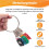 Portable Metal  Key Organizer with 10 Spring Hooks & Key Tags with  and Label Window 7