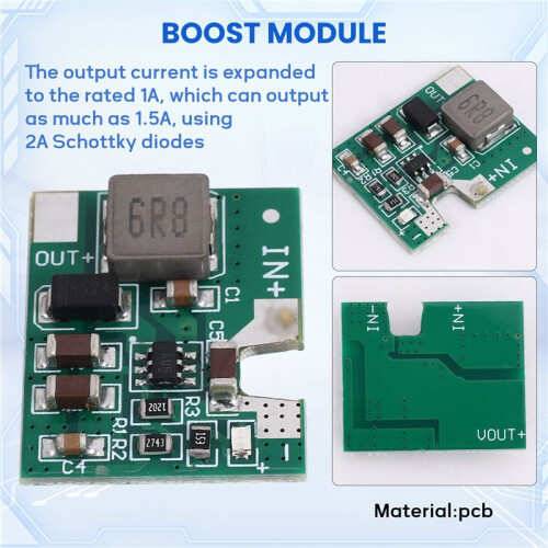 S9 + RT8537 Boost Modulo Hash Board Riparazione Power Boost Board 2A 3.7-5V un 14.2V 2