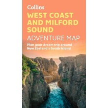West Coast and Milford Sound Adventure Map by Collins Maps Other Book