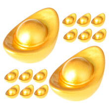 80Stk Realistische Resin Ingots Gold Deko Für Miniaturszene