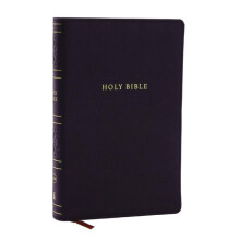 NKJV Personal Size Large Print Bible with 43000 Cross References Black