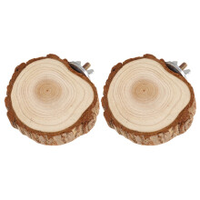 8Pièces Support En Bois Pour Cage De Perroquet Rongeurs Marron