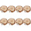 8Pièces Support En Bois Pour Cage De Perroquet Rongeurs Marron 5