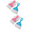 4Sets Plastik Diamant Sortiertabletts Mit Mini Besen 7