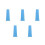 5Stk Robust PP Welpen-Trainingspfosten Hellblau Für Kleine 9