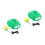 2Sets Tennis Trainingsgerät Mit Elastischem Ball, Grün, 5