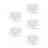 5Rolls Easter Egg & Tulip Print Ribbon Polyester for Crafting 5