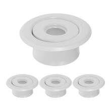 4Pcs White Metal Fire Sprinkler Covers 24Mm for Home Ceiling Trim
