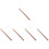 5Pcs Durable Rose Gold Copper Rods for Metal Work and Grounding Use 7