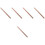 5Pcs Durable Rose Gold Copper Rods for Metal Work and Grounding Use 6