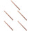 5Pcs Durable Rose Gold Copper Rods for Metal Work and Grounding Use 8