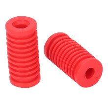 Motorrad-Gummi-Schaltpedalabdeckung-Set, 2 Stück, Universal, Rot, einfache Montage, langlebig