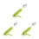 3Pcs Olive Green Adaptive Spoons for Elderly Anti-Shake Silicone Grip 9
