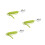 3Pcs Olive Green Adaptive Spoons for Elderly Anti-Shake Silicone Grip 8