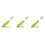 3Pcs Olive Green Adaptive Spoons for Elderly Anti-Shake Silicone Grip 10