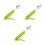 3Pcs Olive Green Adaptive Spoons for Elderly Anti-Shake Silicone Grip 4