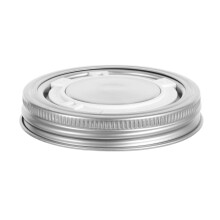 5Sets Stainless Steel Wide Mouth Jar Lids with Timer for Kitchen Use
