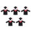 5Stk Atmungsaktive Kinder Graduation Gown Cap Set 6