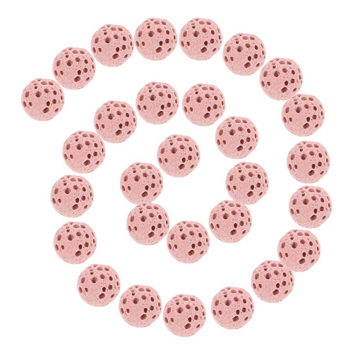 250Stk Essenzöl Diffusor Vulkanische Steine Aromatherapie Pink 1