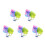 10Pcs Betta Fish Hammock Plastic Leaf Aquarium Decoration 5