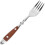 3Pcs Fruit Tasting Forks Wood Handle Comfortable Grip Dinnerware 1
