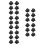 30Pièces Support Mural ABS Noir Pour Décor 4