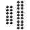 30Pièces Support Mural ABS Noir Pour Décor 6