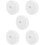5Pcs White Hook and Loop Roll Durable Adhesive Fixing Tape for Cables 9