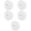 5Pcs White Hook and Loop Roll Durable Adhesive Fixing Tape for Cables 8
