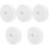 5Pcs White Hook and Loop Roll Durable Adhesive Fixing Tape for Cables 4