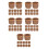 60Pcs Mini Basket Light Brown Plastic Handwoven Storage for DIY Crafts 6