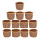 60Pcs Mini Basket Light Brown Plastic Handwoven Storage for DIY Crafts 1