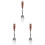 3Pcs Fruit Tasting Forks Wood Handle Comfortable Grip Dinnerware 4