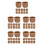 60Pcs Mini Basket Light Brown Plastic Handwoven Storage for DIY Crafts 5